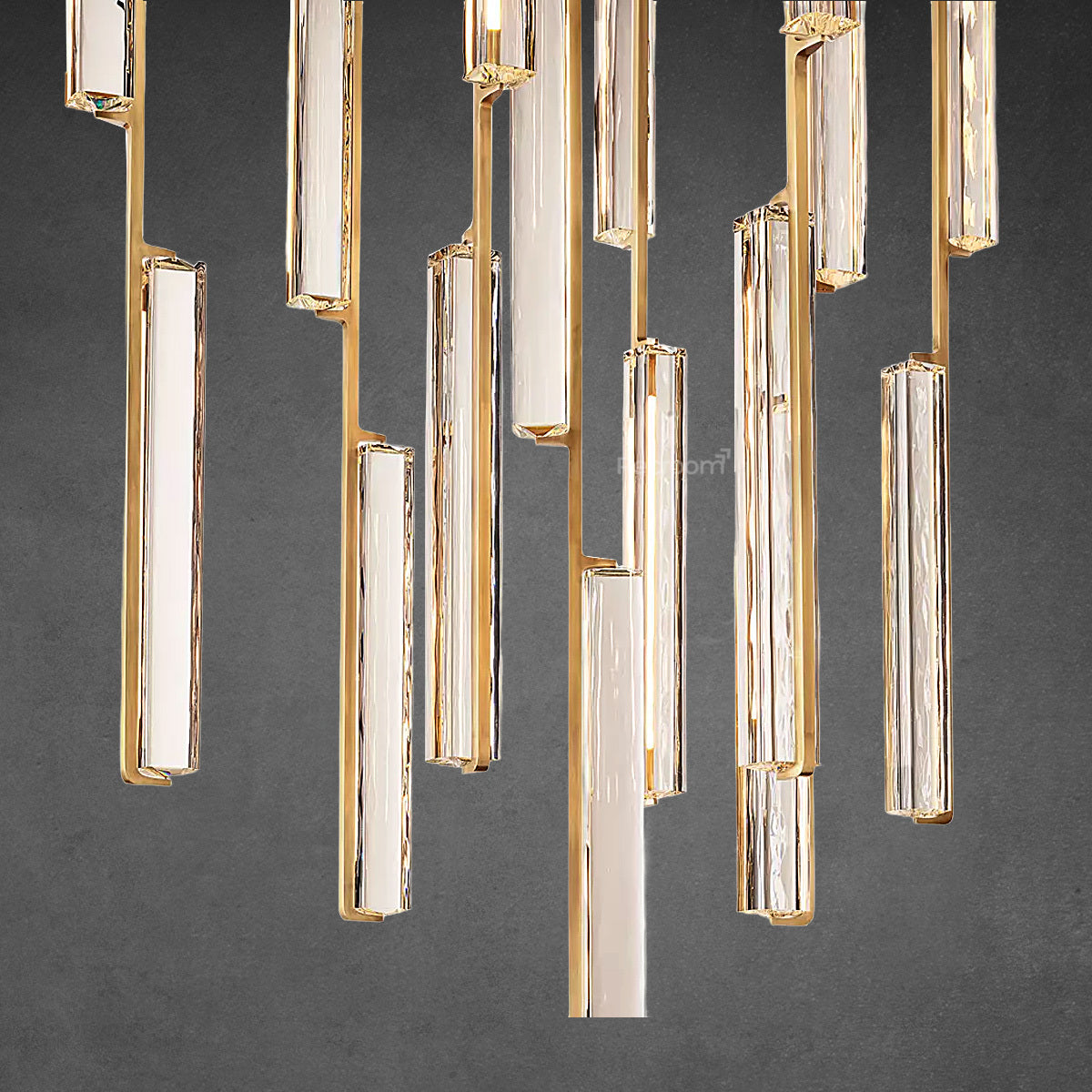 Auduben Crystal Round Chandelier 40" - Zonesus
