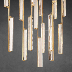 Auduben Crystal Round Chandelier 40" - Zonesus