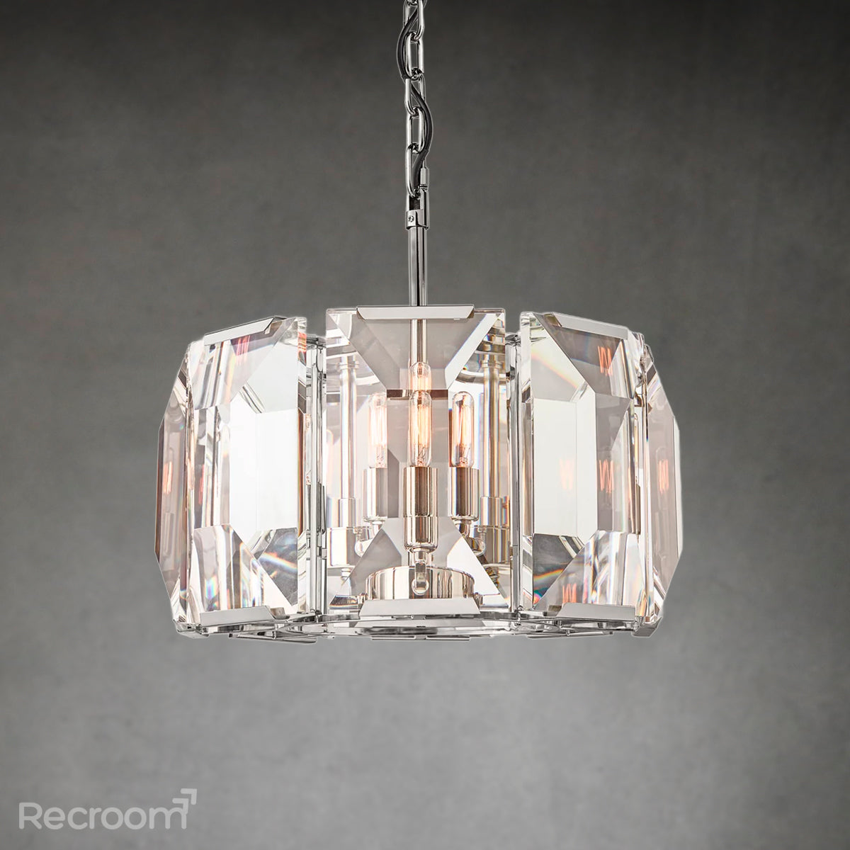 Harllow Multicurve Crystal Round Chandelier 19“ 31” 43“ 60” - Zonesus