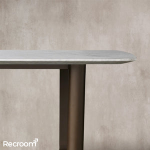San Germani Stone Dining Table with Rennes Base - Zonesus