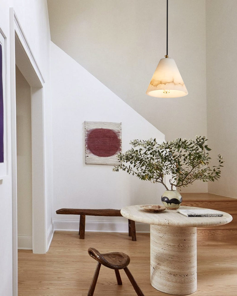 Modern White Alabaster Dome Pendant Light Fixtures in Cluster Decor for foyer entrance