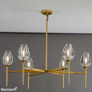 Tuilp Round Chandelier 42" - Zonesus