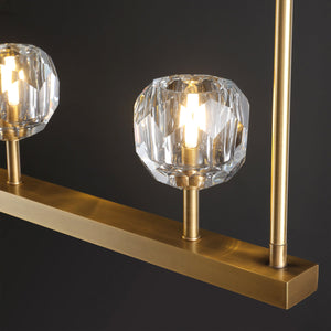 Boulew Crystal Linear Chandelier 48" - Zonesus