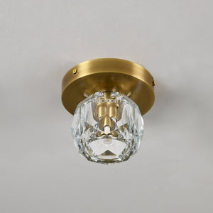 Boulew Crystal Glass Petite Flushmount 6" - Zonesus