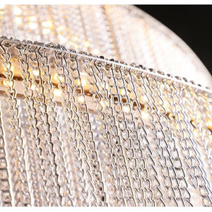 Alisa Luxury Aluminum Chain Tassel Ring Multilayer Chandelier - Zonesus