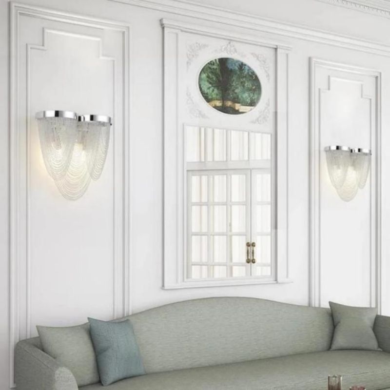 Aluminum Chain Tassel Wall Sconce - Zonesus