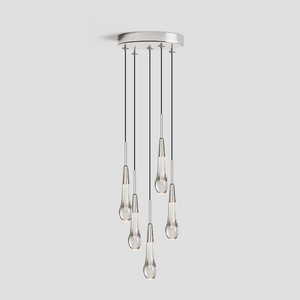 Solitaire Cluster Crystal Pendant 3 Light 5 Light 7Light - Zonesus