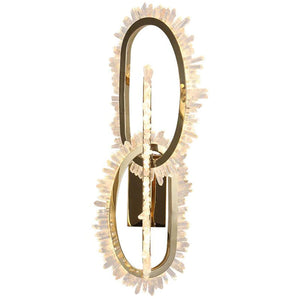 Cervine Wesley Rock Crystal Wall Sconce - Zonesus