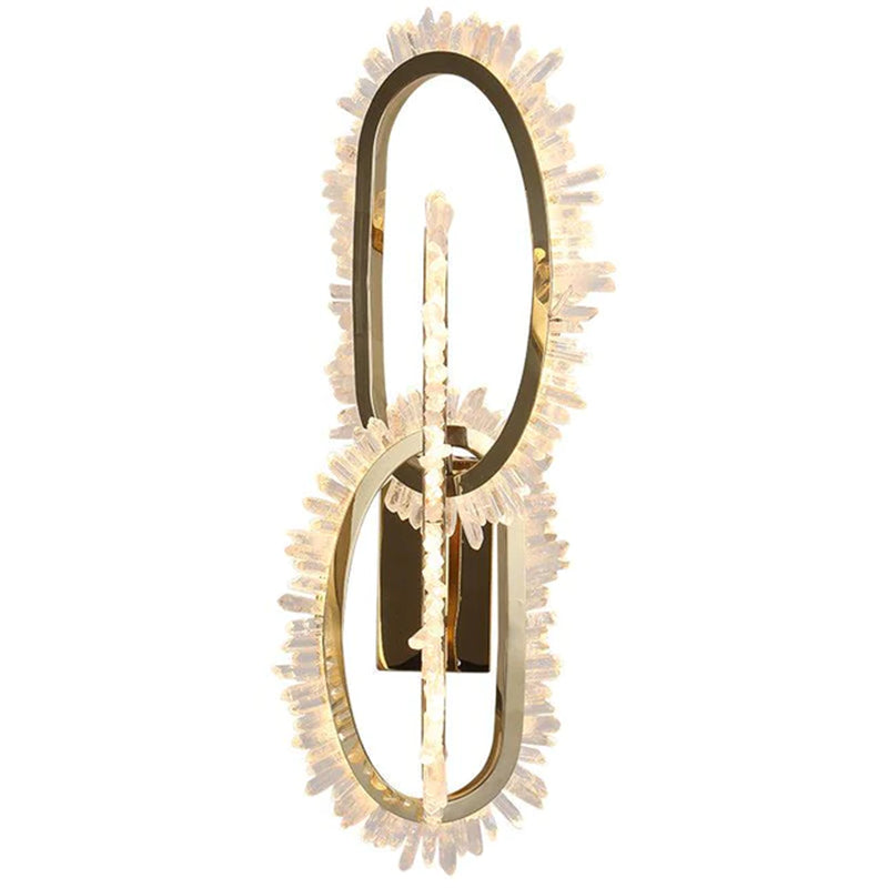 Cervine Wesley Rock Crystal Wall Sconce - Zonesus