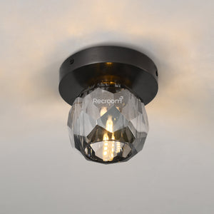 Boulew Crystal Glass Petite Flushmount 6" - Zonesus