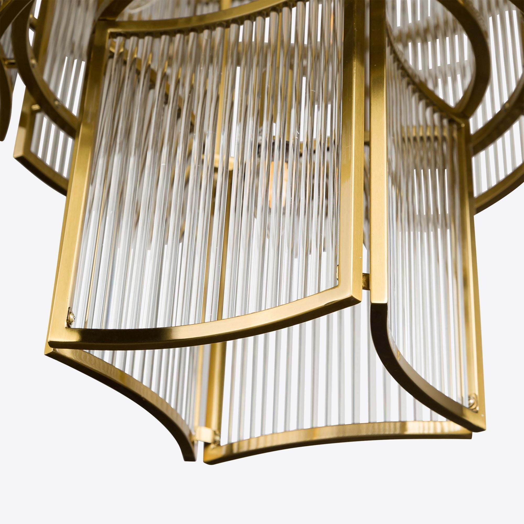 Brass Monte Carlo Grande Chandelier 26.8" - Zonesus