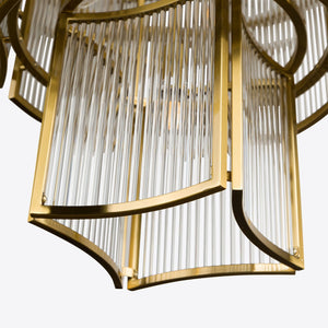 Brass Monte Carlo Grande Chandelier 26.8" - Zonesus