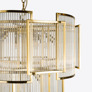 Brass Monte Carlo Grande Chandelier 26.8" - Zonesus