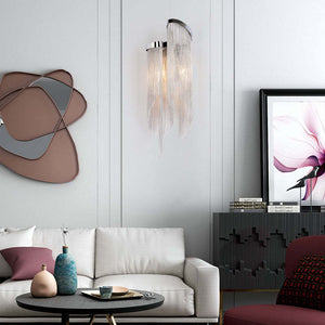 Fiona Aluminum Chain Tassel Wall Sconce - Zonesus