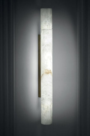 Charlene Marble Long wall sconce 46"H - Zonesus