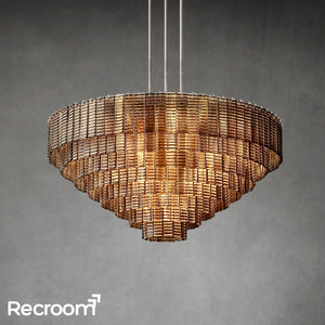 Sirena Clear Glass Round Chandelier 52" - Zonesus