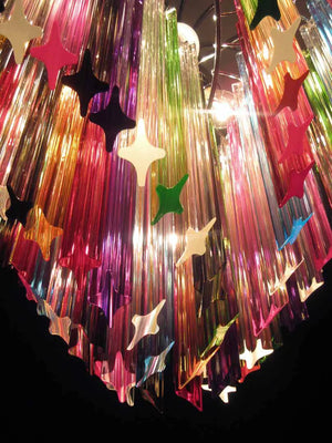 Murano Chandelier – 200 prisms – Multicolored - Zonesus