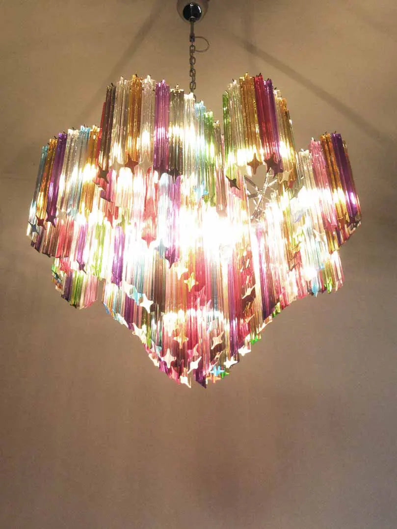 Murano Chandelier – 200 prisms – Multicolored - Zonesus
