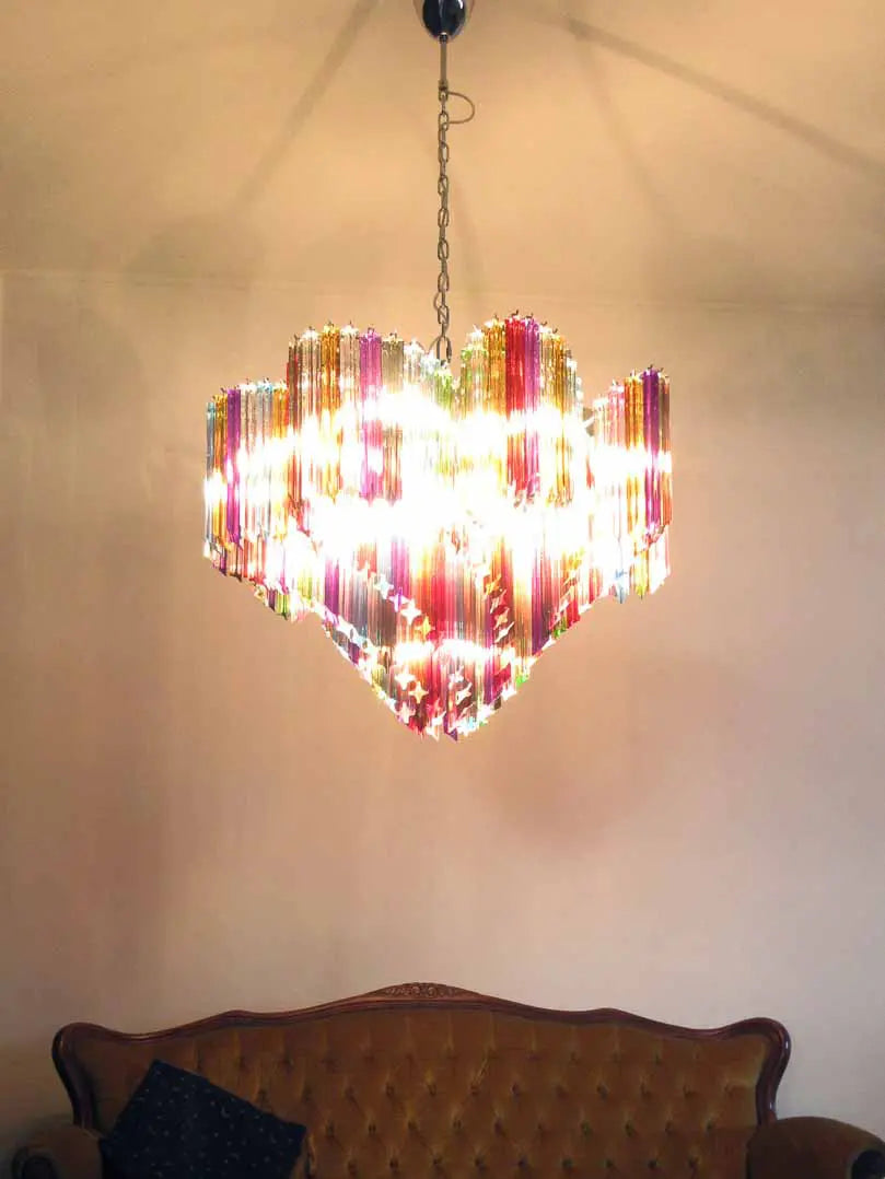 Murano Chandelier – 200 prisms – Multicolored - Zonesus