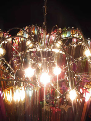 Murano Chandelier – 200 prisms – Multicolored - Zonesus