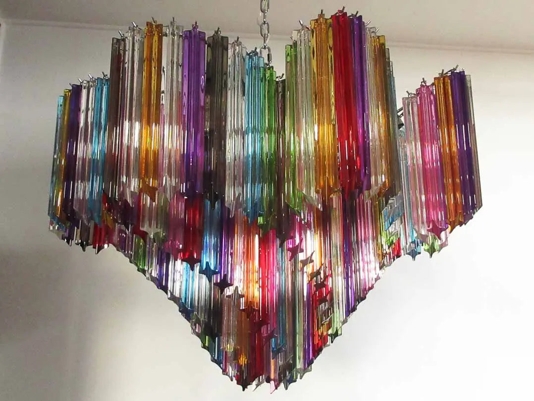 Murano Chandelier – 200 prisms – Multicolored - Zonesus