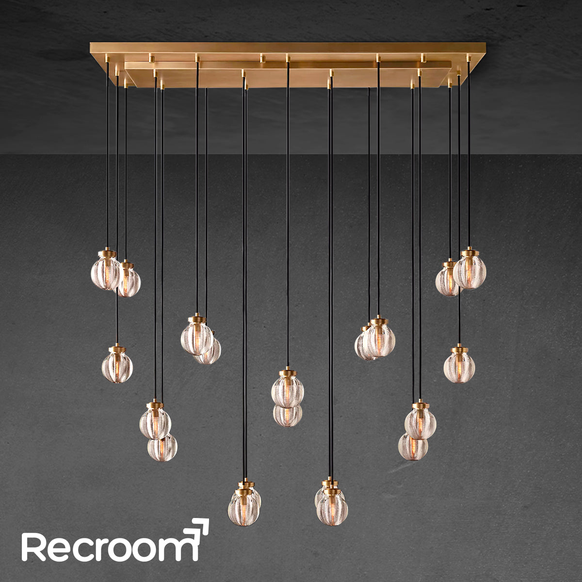 Pearli Rectangular Chandelier 54" - Zonesus