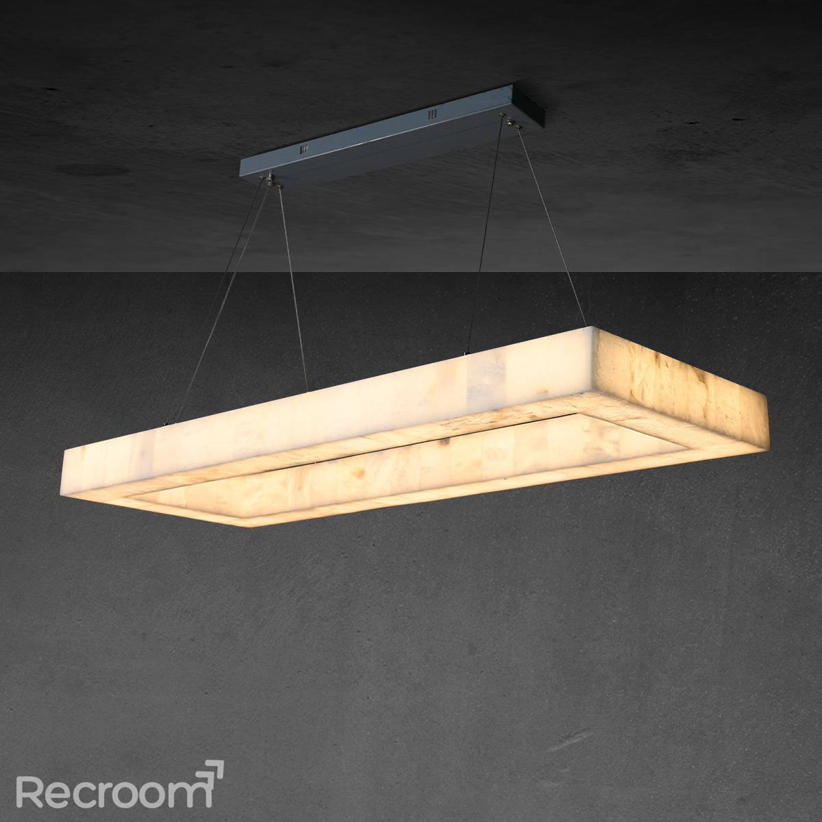 Rivager Rectangular Chandelier 54" - Zonesus