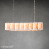 Harllow Calcite Rectangular Chandelier 54" - Zonesus