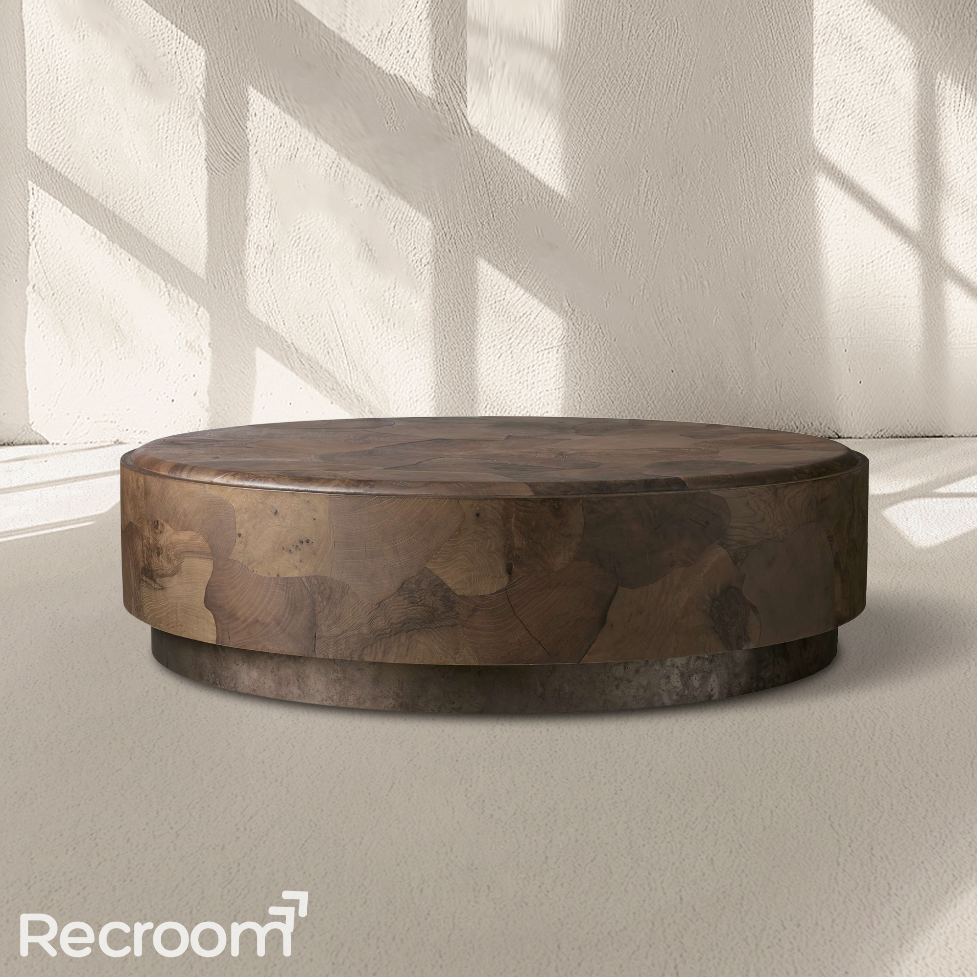 Pola Round Plinth Coffee Table - Zonesus