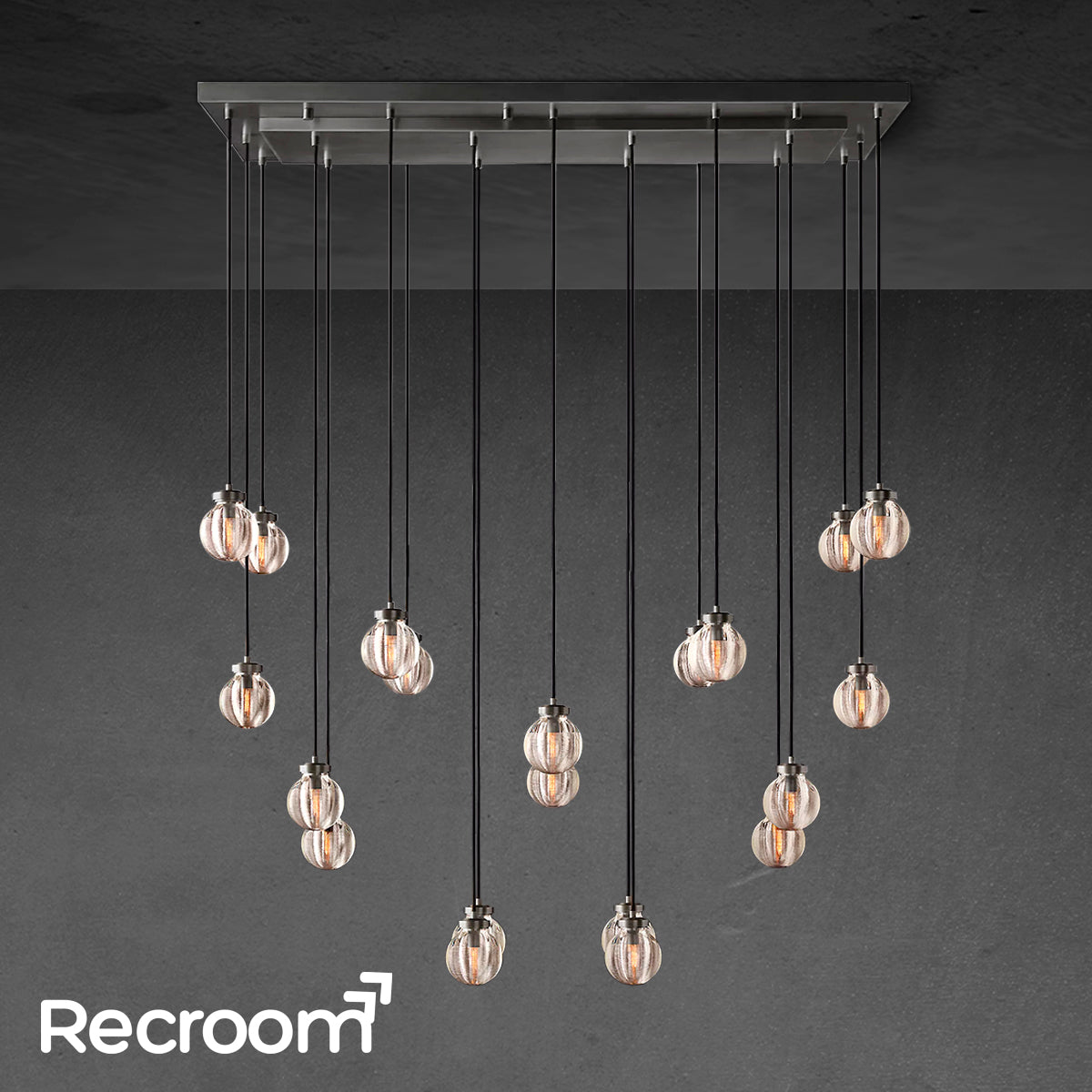 Pearli Rectangular Chandelier 54" - Zonesus
