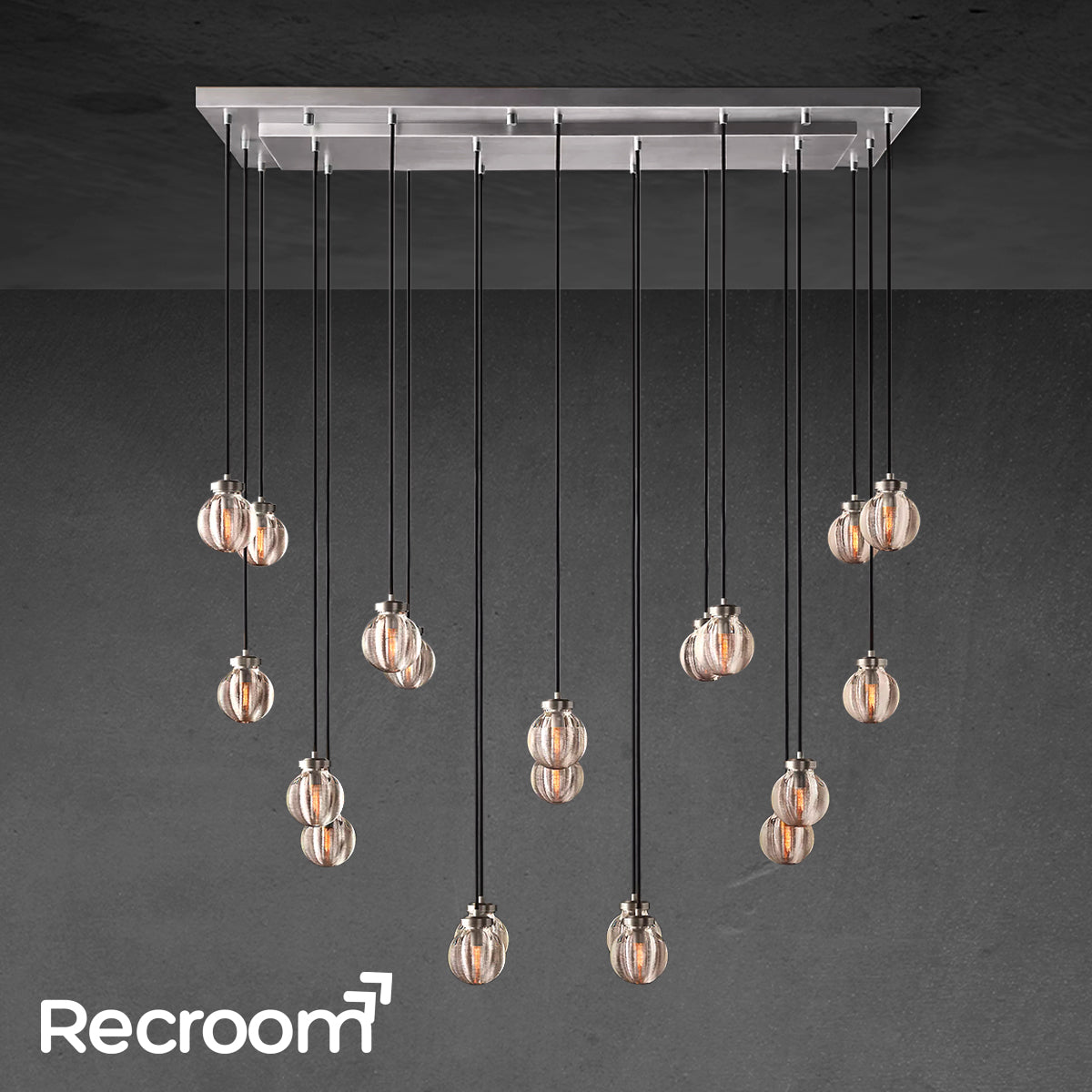 Pearli Rectangular Chandelier 54" - Zonesus