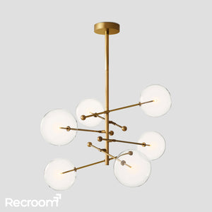 Glass Global Pendant Chandelier 55'' - Zonesus