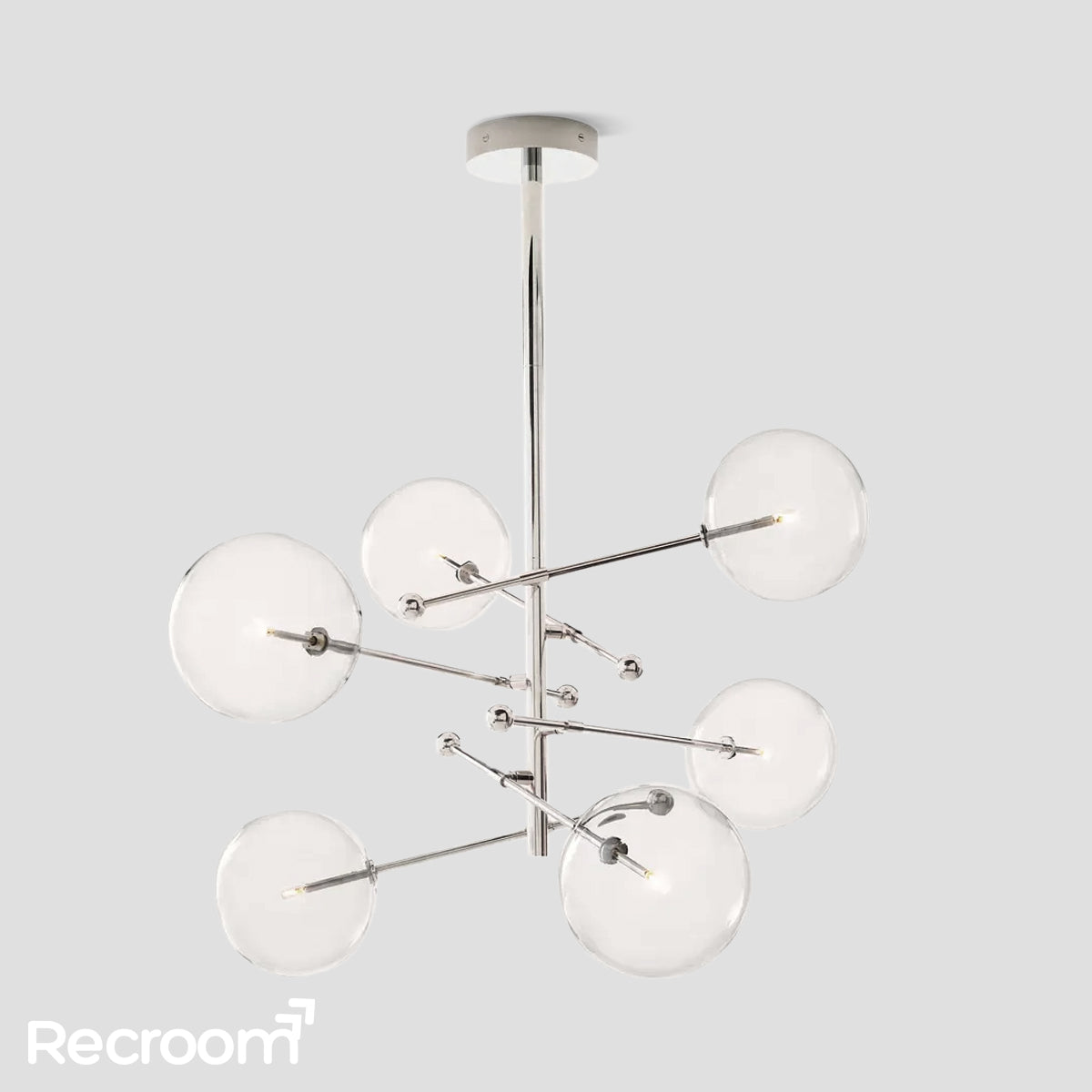 Glass Global Pendant Chandelier 55'' - Zonesus