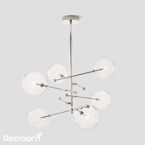 Glass Global Pendant Chandelier 55'' - Zonesus