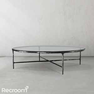 Thaddeo GLASS Round Coffee Table - Zonesus