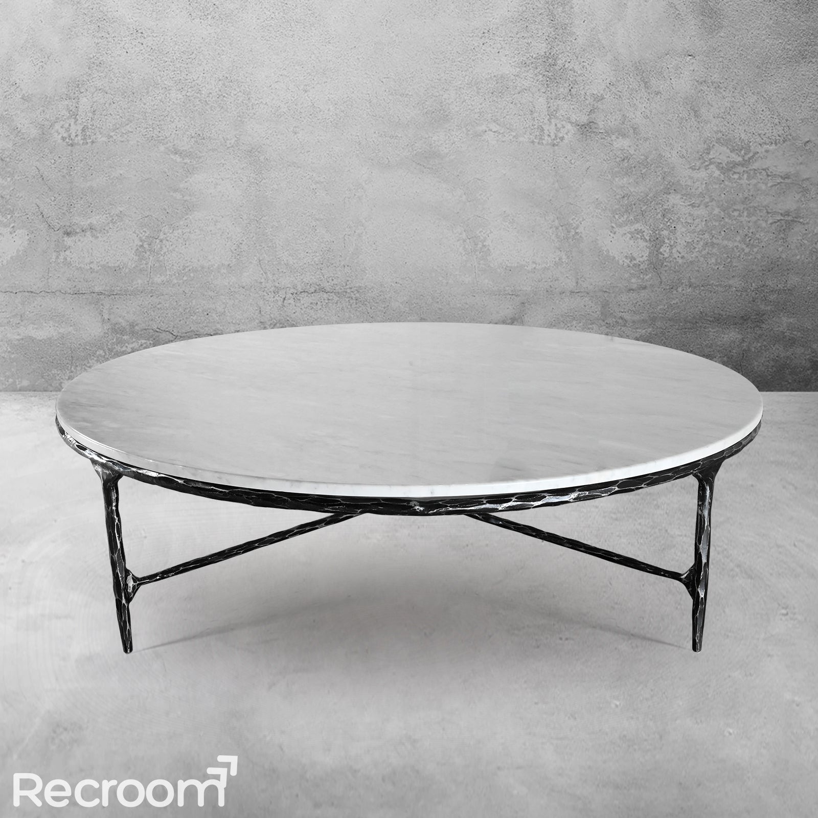 Thaddeo Marble Round Coffee Table Style O - Zonesus