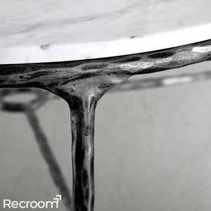 Thaddeo Marble Round Coffee Table Style O - Zonesus