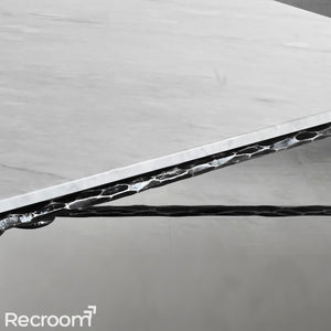 Thaddeo Rectangle Marble Coffee Table - Zonesus
