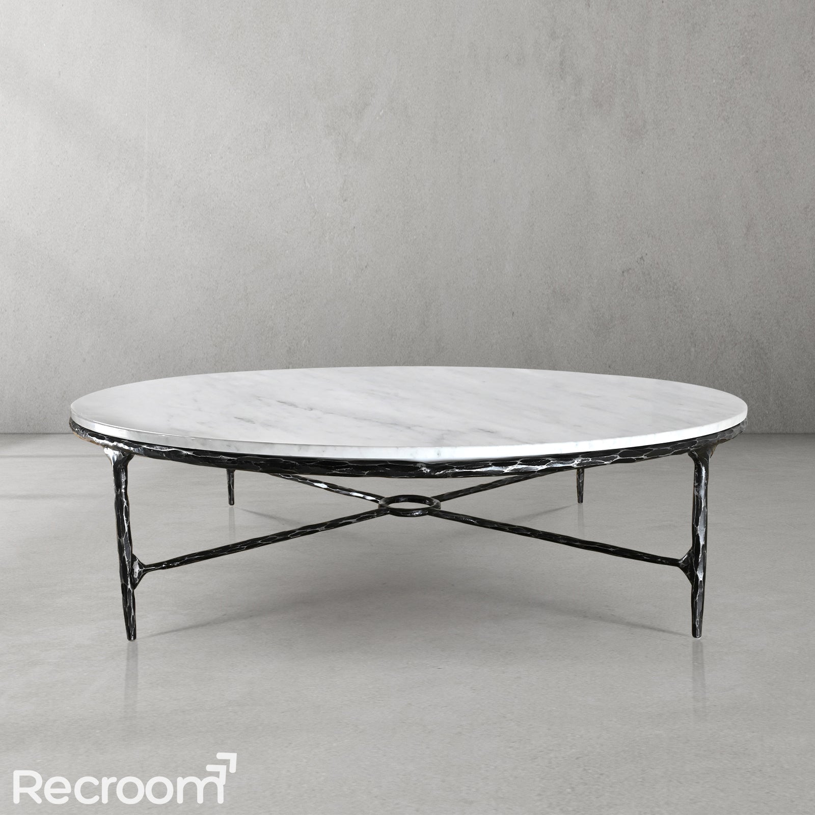Thaddeo Marble Round Coffee Table Style O - Zonesus