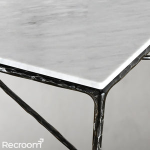 Thaddeo Rectangle Marble Coffee Table - Zonesus