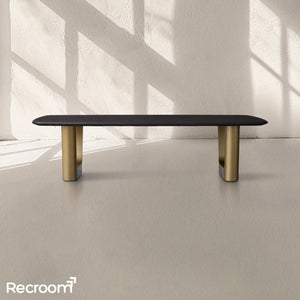 San Germani Wood Coffee Table with Rennes Base - Zonesus