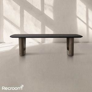 San Germani Wood Coffee Table with Rennes Base - Zonesus