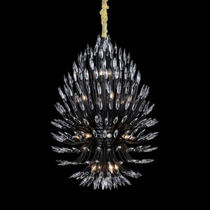 Lily Starburst Crystal Sputnik Chandelier 43"W - Zonesus