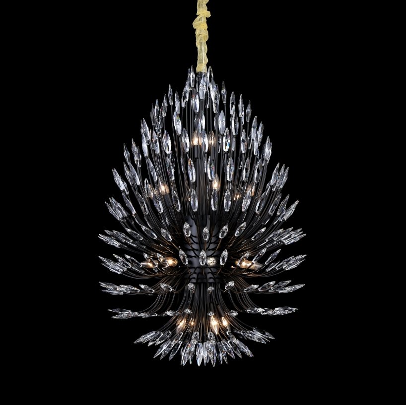 Lily Starburst Crystal Sputnik Chandelier - Zonesus