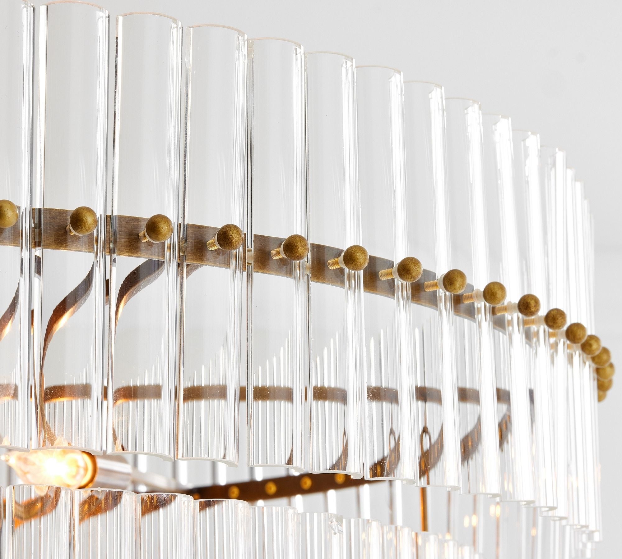 Mallory Crystal Round Chandlier 29.5" 48" - Zonesus