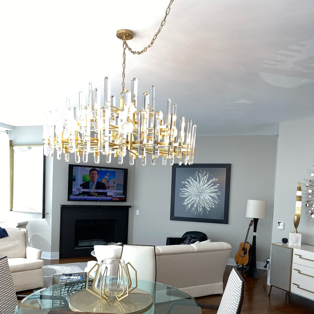 Bonington Round Chandelier 36" - Zonesus