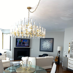 Bonington Round Chandelier 36" - Zonesus