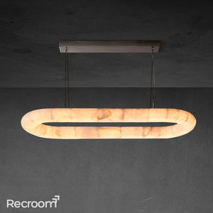 Rivager Lisse Oval Chandelier 57" - Zonesus