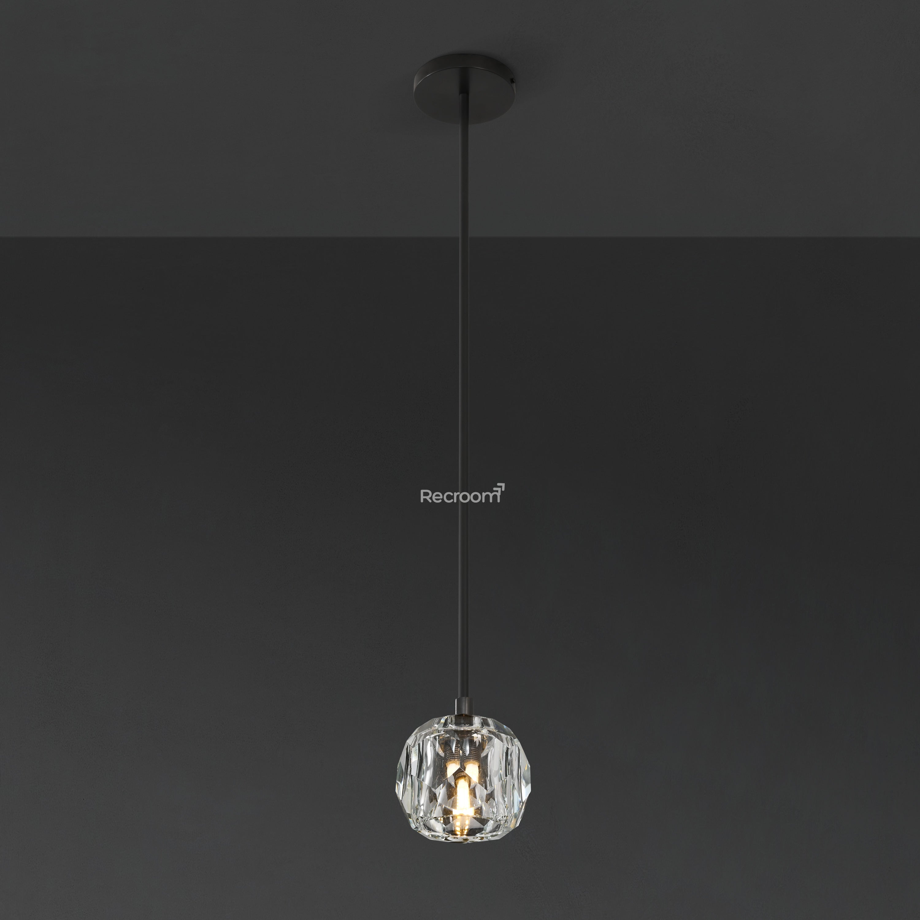 Boulew Crystal Glass Rod Pendant 5" - Zonesus