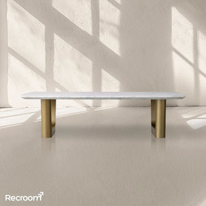 San Germani Stone Coffee Table with Rennes Base - Zonesus